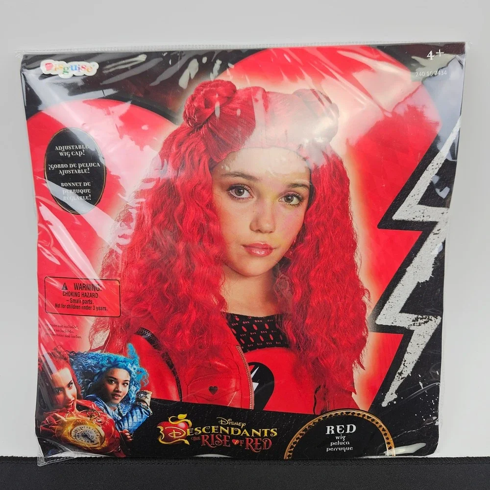 Disney Descendants‎ Rise of Red Wig Costume Accessory Adjustable New